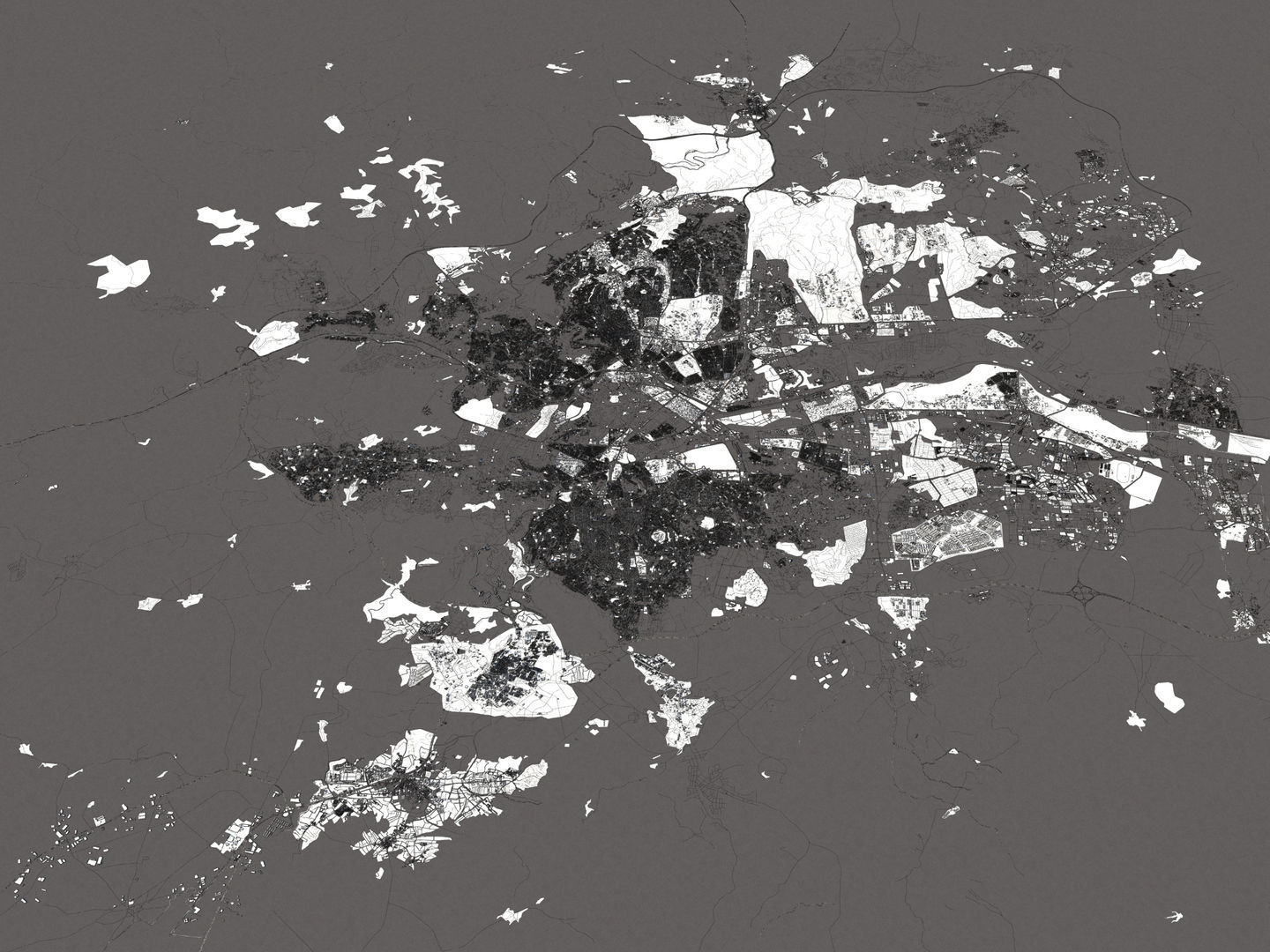 Ankara 50x50km City Map Model 3D model_20