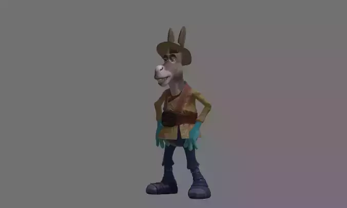 Donkey 4 3D model
