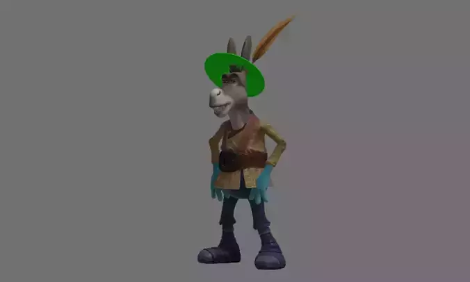Donkey 10 3D model