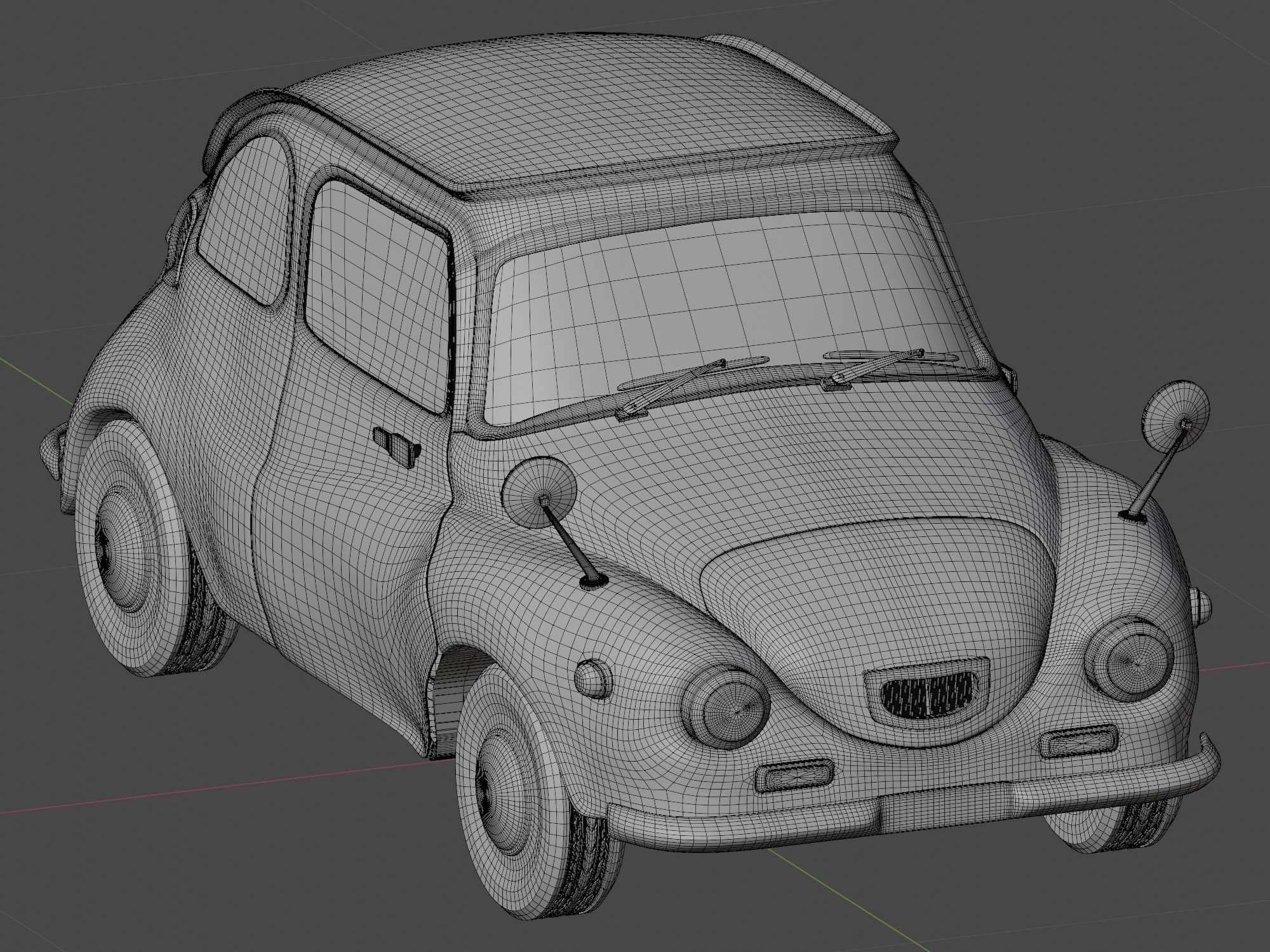 Subaru 360 Custom 3D model_5