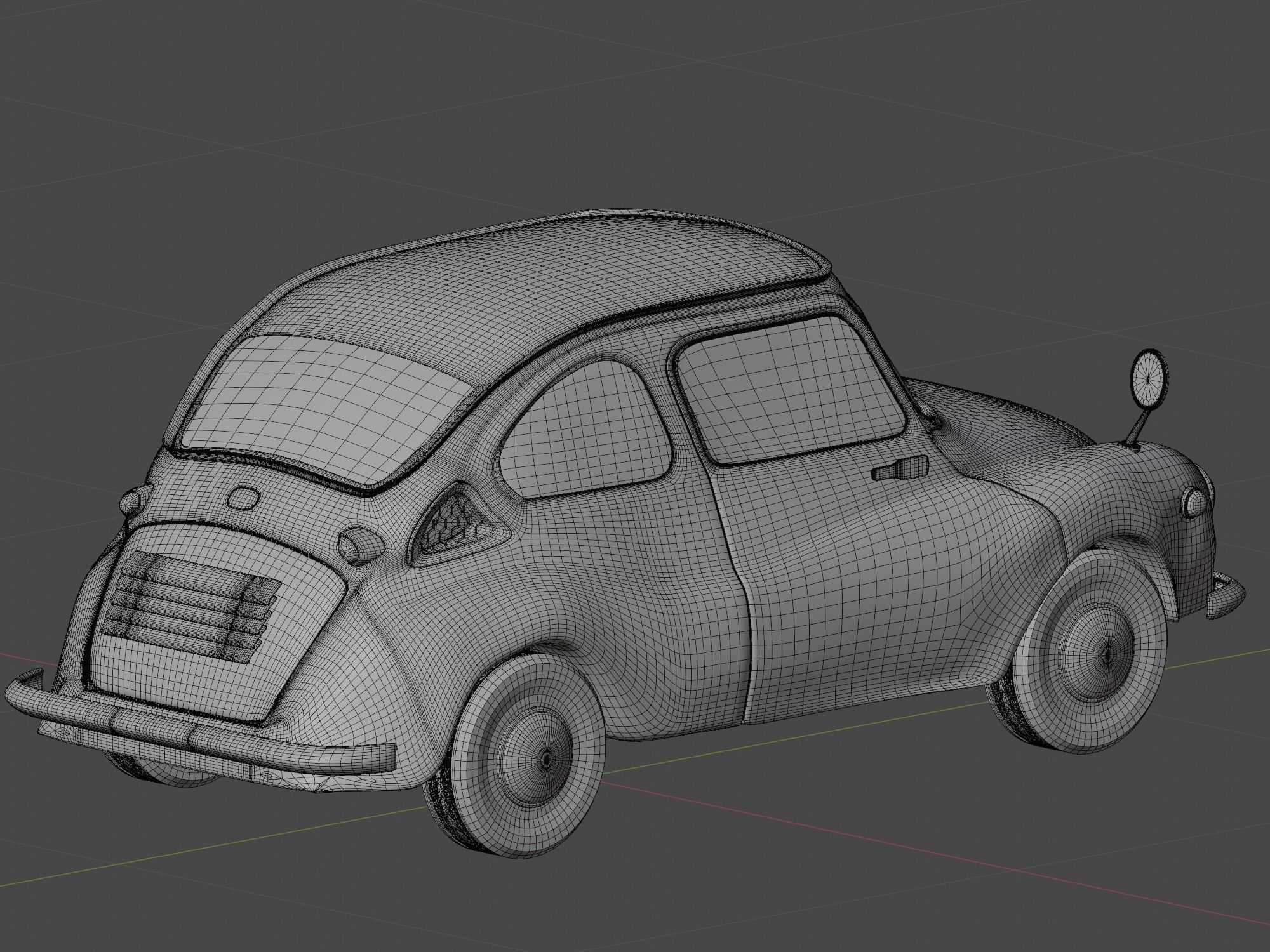 Subaru 360 Custom 3D model_6