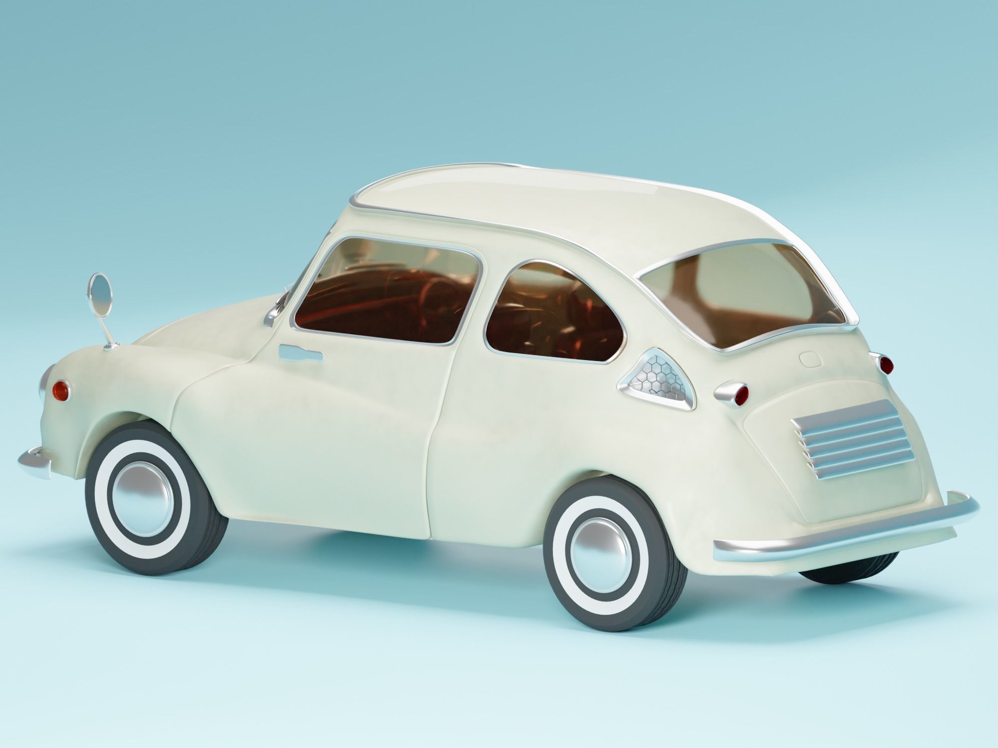 Subaru 360 Custom 3D model_3