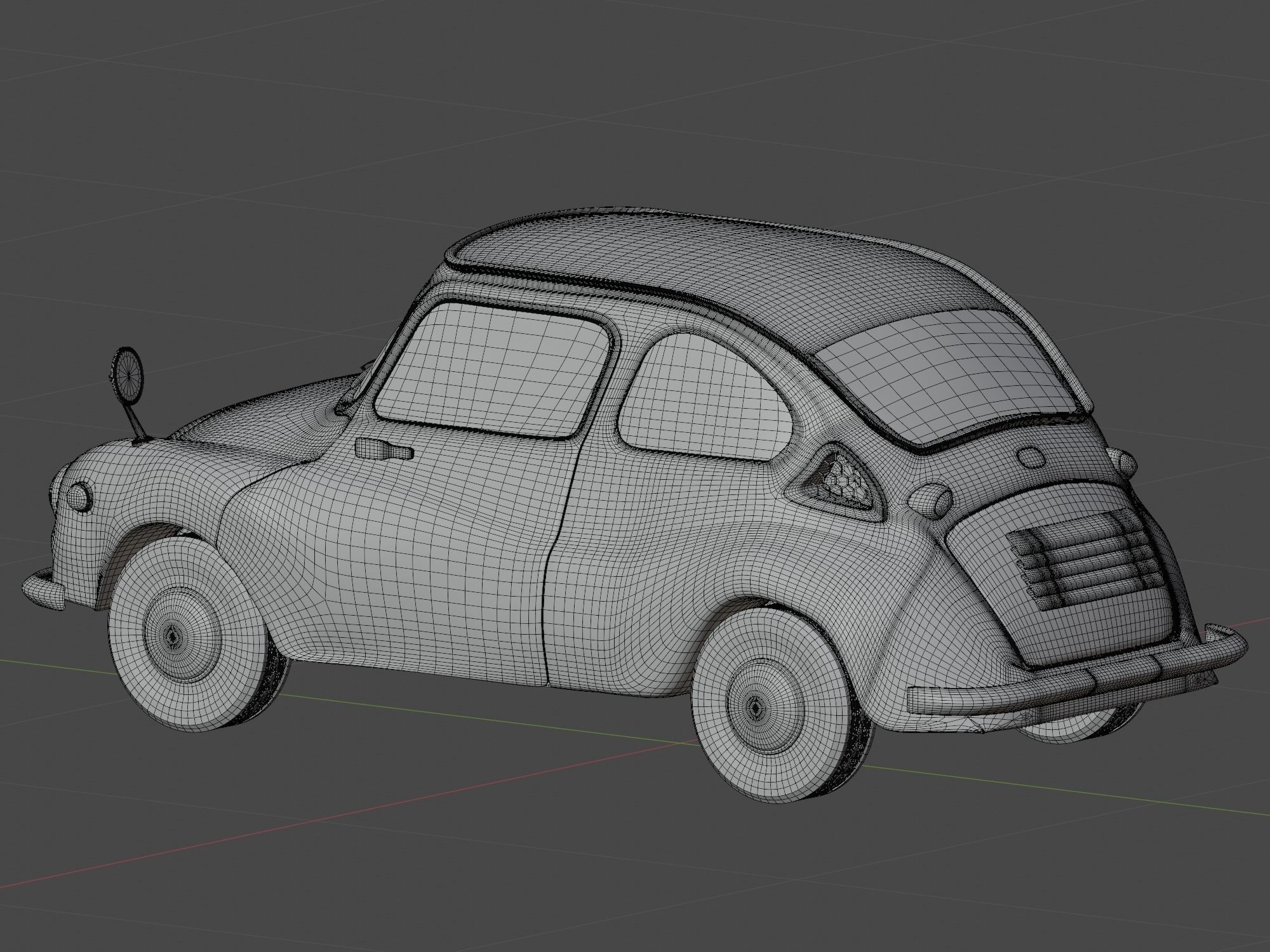 Subaru 360 Custom 3D model_7