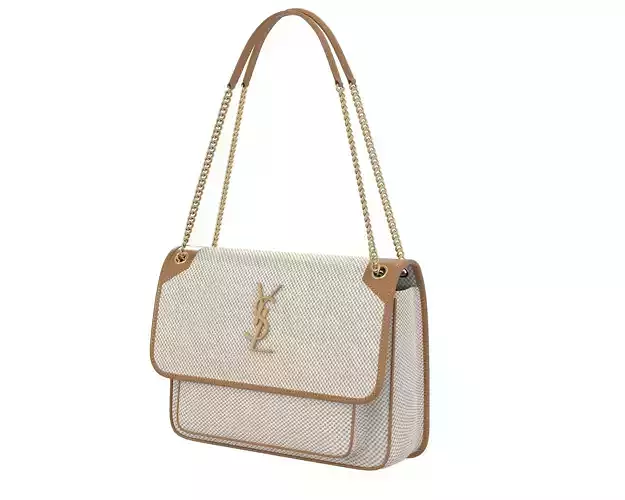 YSL Saint Laurent Niki Bag Biege Fabric