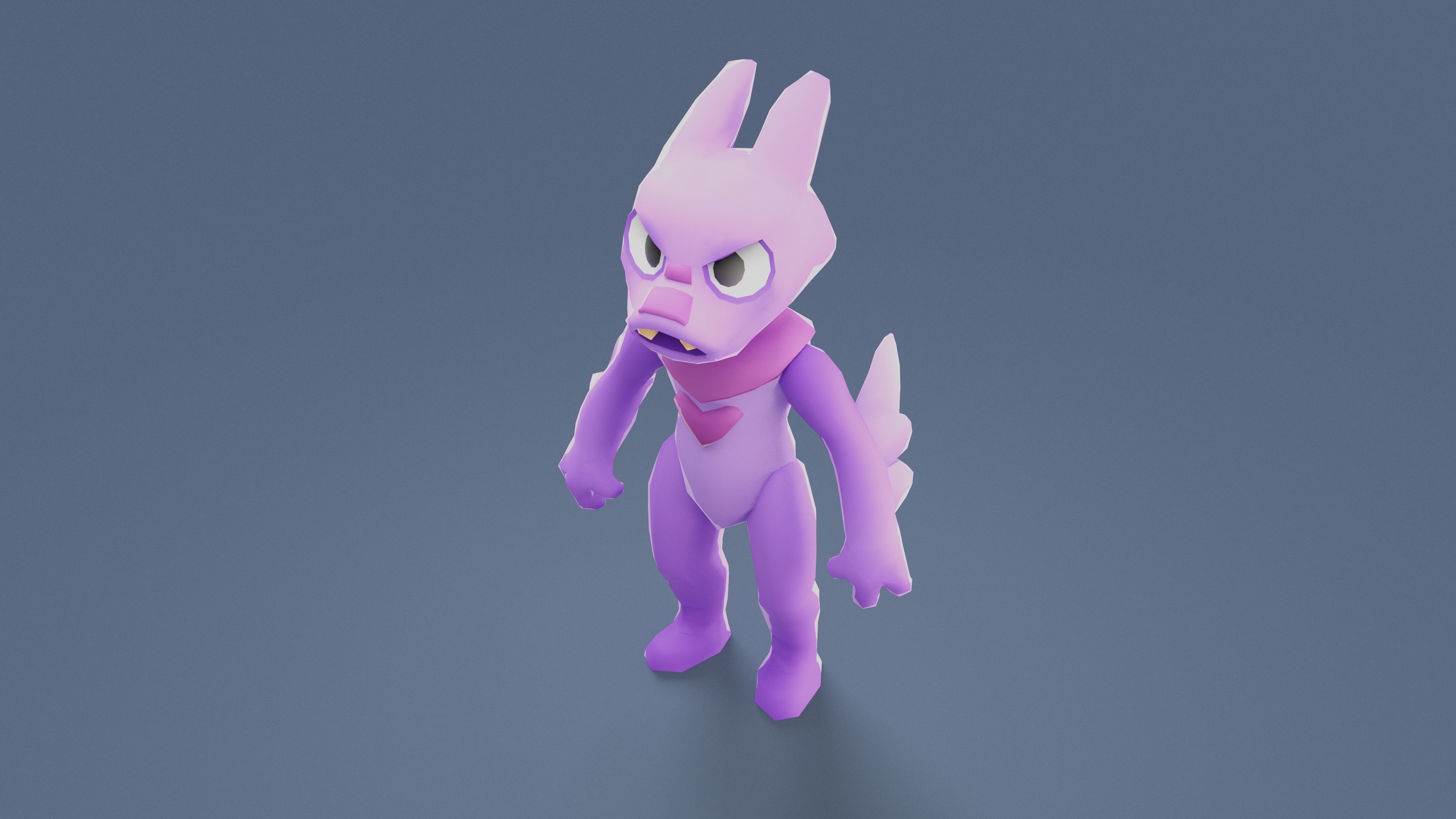 Cartoon Characters - Evolution Fury Warrior Low-poly 3D model_19