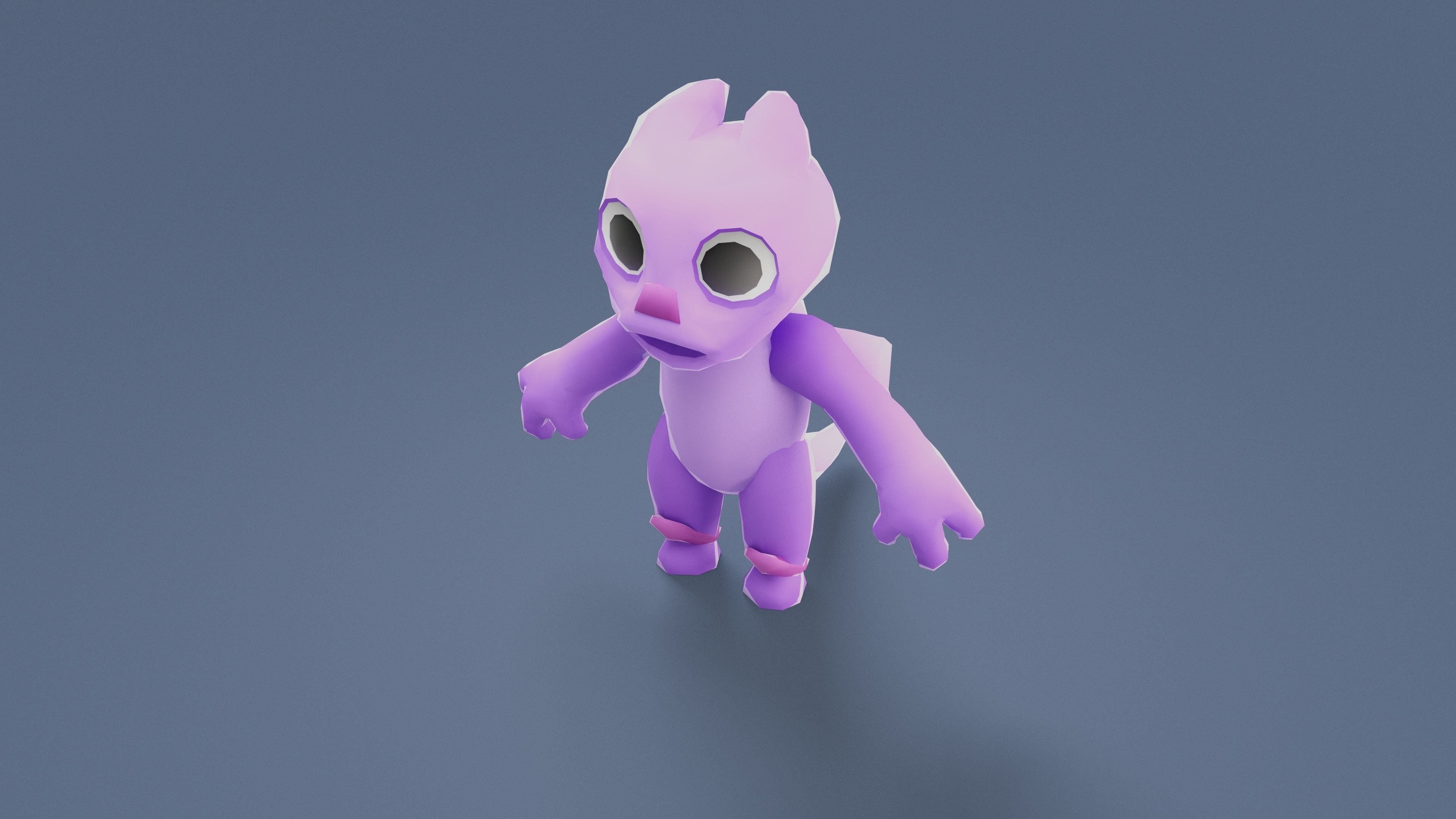 Cartoon Characters - Evolution Fury Warrior Low-poly 3D model_15