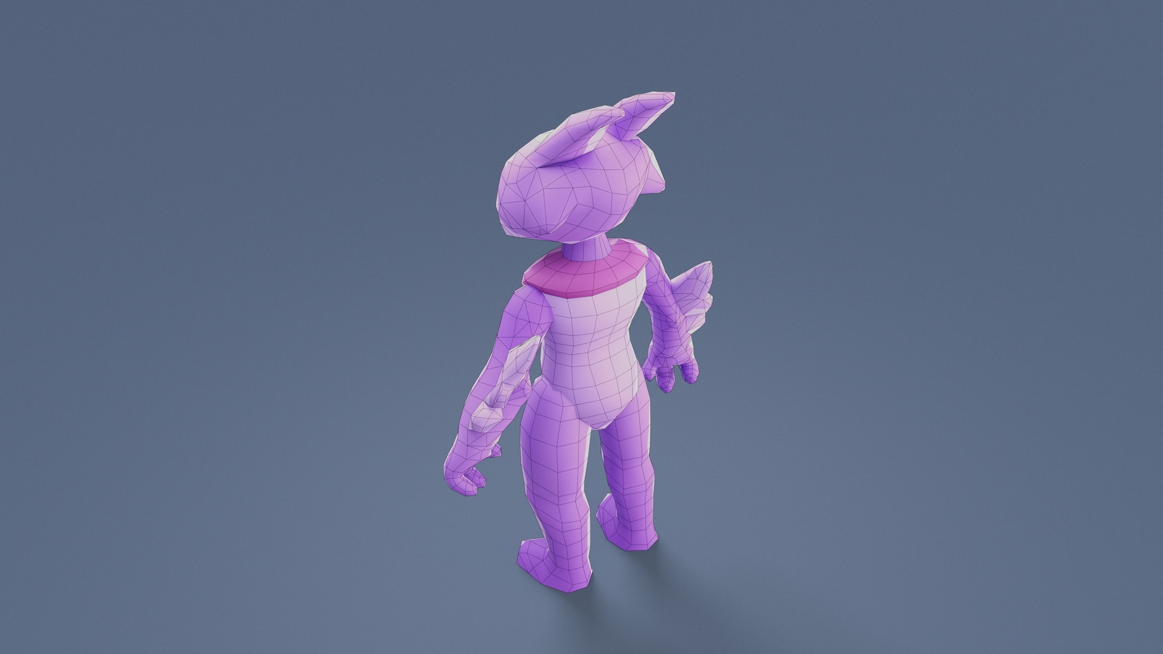 Cartoon Characters - Evolution Fury Warrior Low-poly 3D model_22