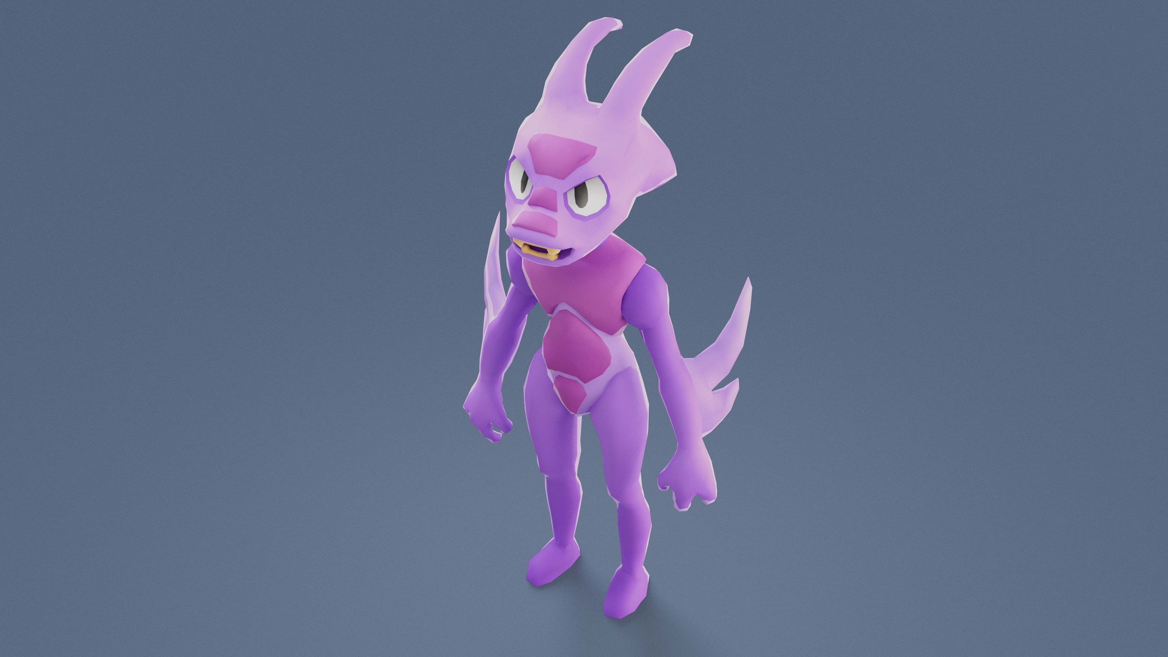 Cartoon Characters - Evolution Fury Warrior Low-poly 3D model_23