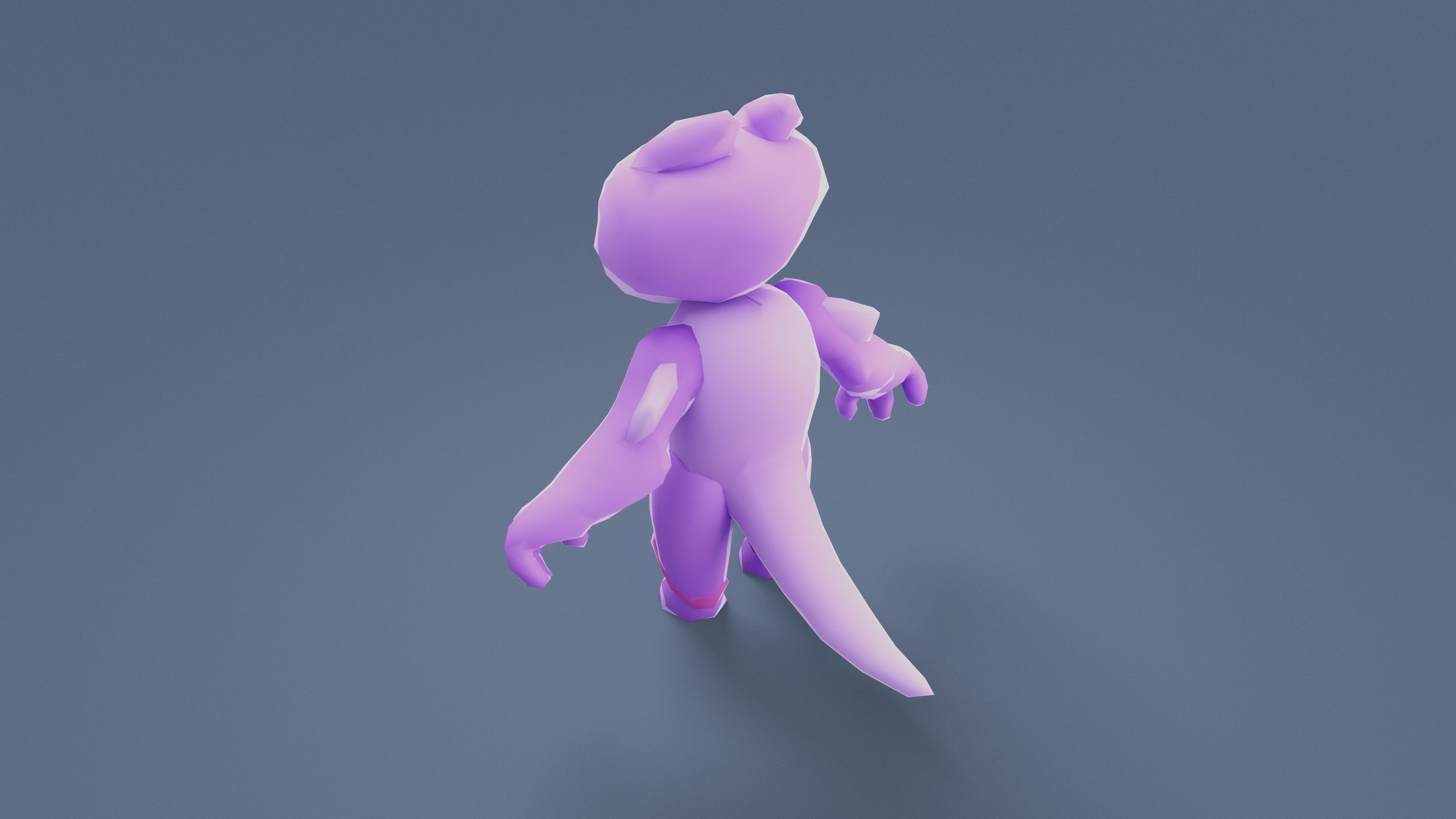 Cartoon Characters - Evolution Fury Warrior Low-poly 3D model_17