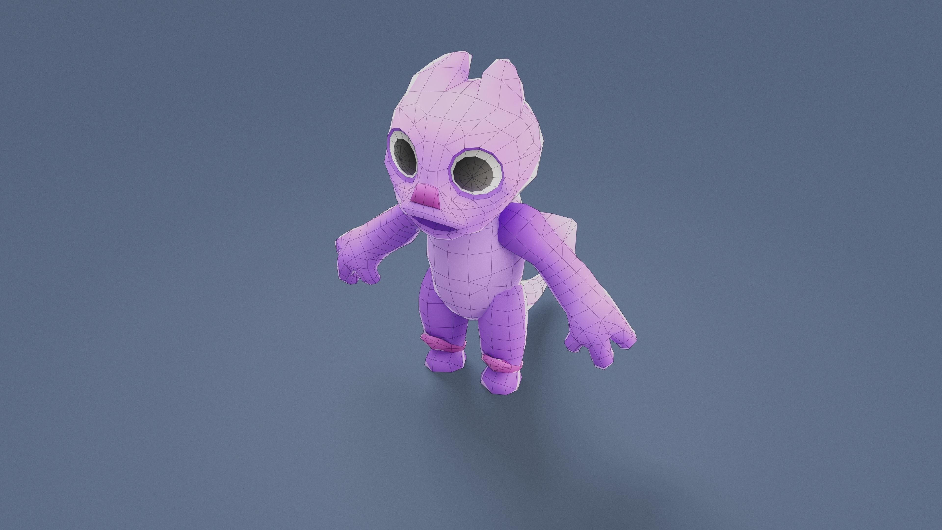 Cartoon Characters - Evolution Fury Warrior Low-poly 3D model_16