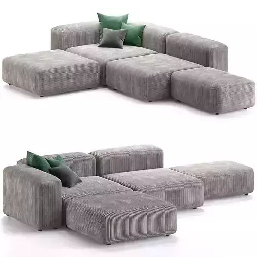 Sofa Sorrento modular 3d model