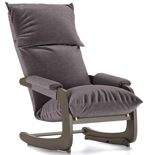 Armchair Brick 3d model Low-poly 3D model