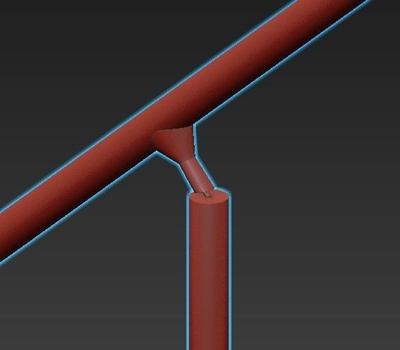 MALAMATA floor lamp with glass ball on top 3D model_5