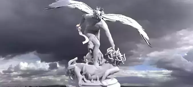 Perseus Statue Action  3D model