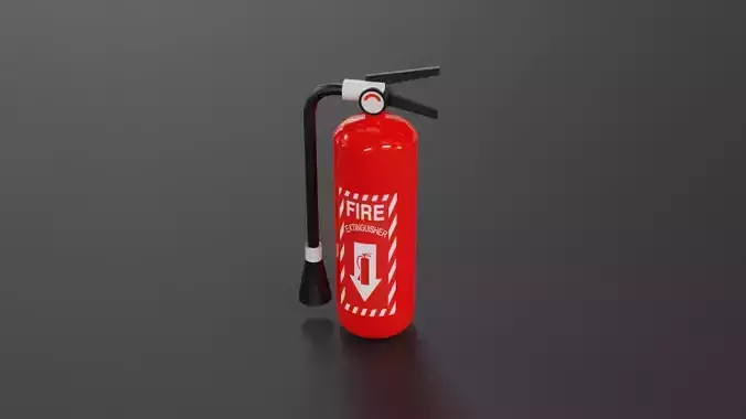 fire extinguisher - low poly