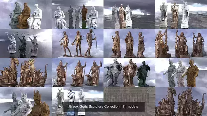 Greek Gods Sculpture Collection 