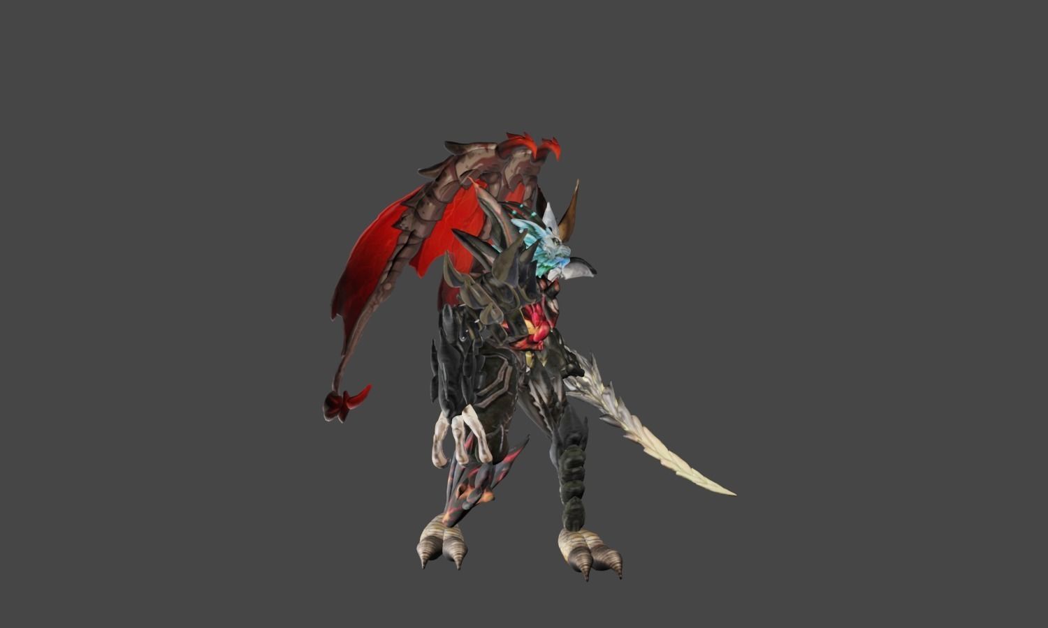 Zeloeman A 8 demon holding sword 3D model_25