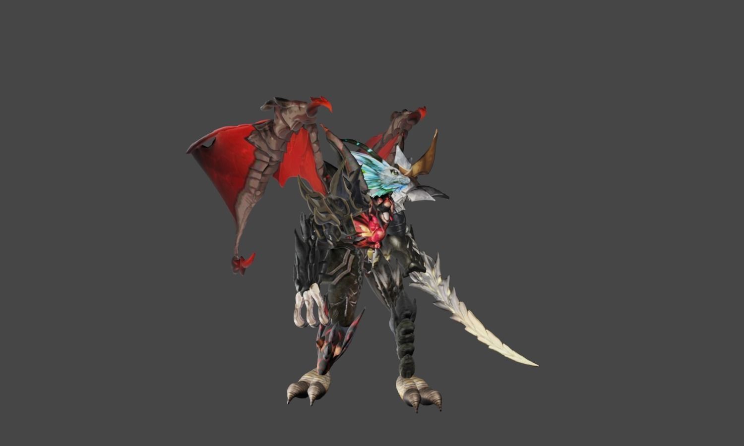 Zeloeman A 8 demon holding sword 3D model_17