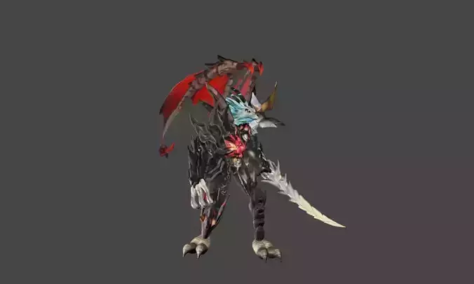 Zeloeman A 8 demon holding sword