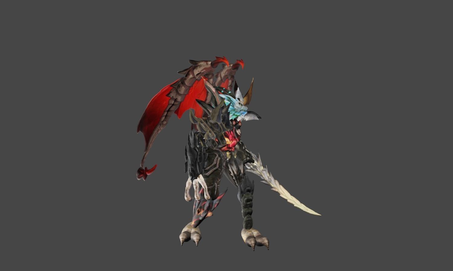 Zeloeman A 8 demon holding sword 3D model_24