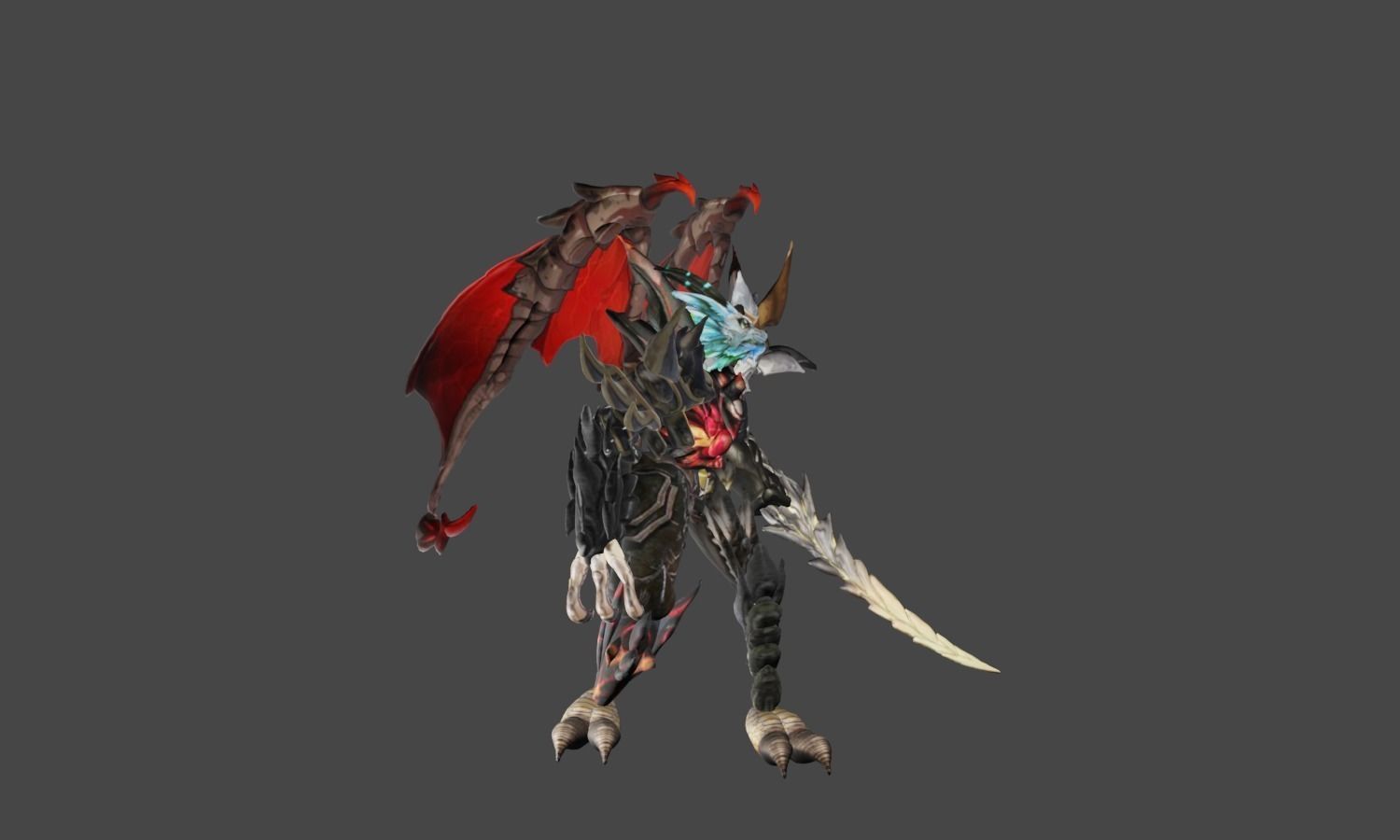 Zeloeman A 8 demon holding sword 3D model_23