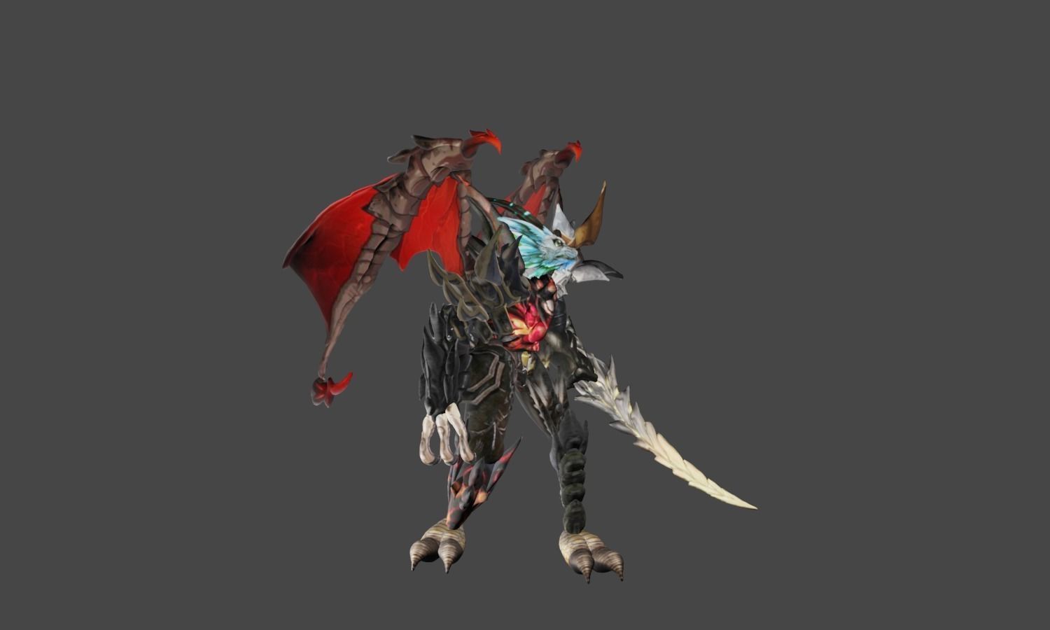 Zeloeman A 8 demon holding sword 3D model_21