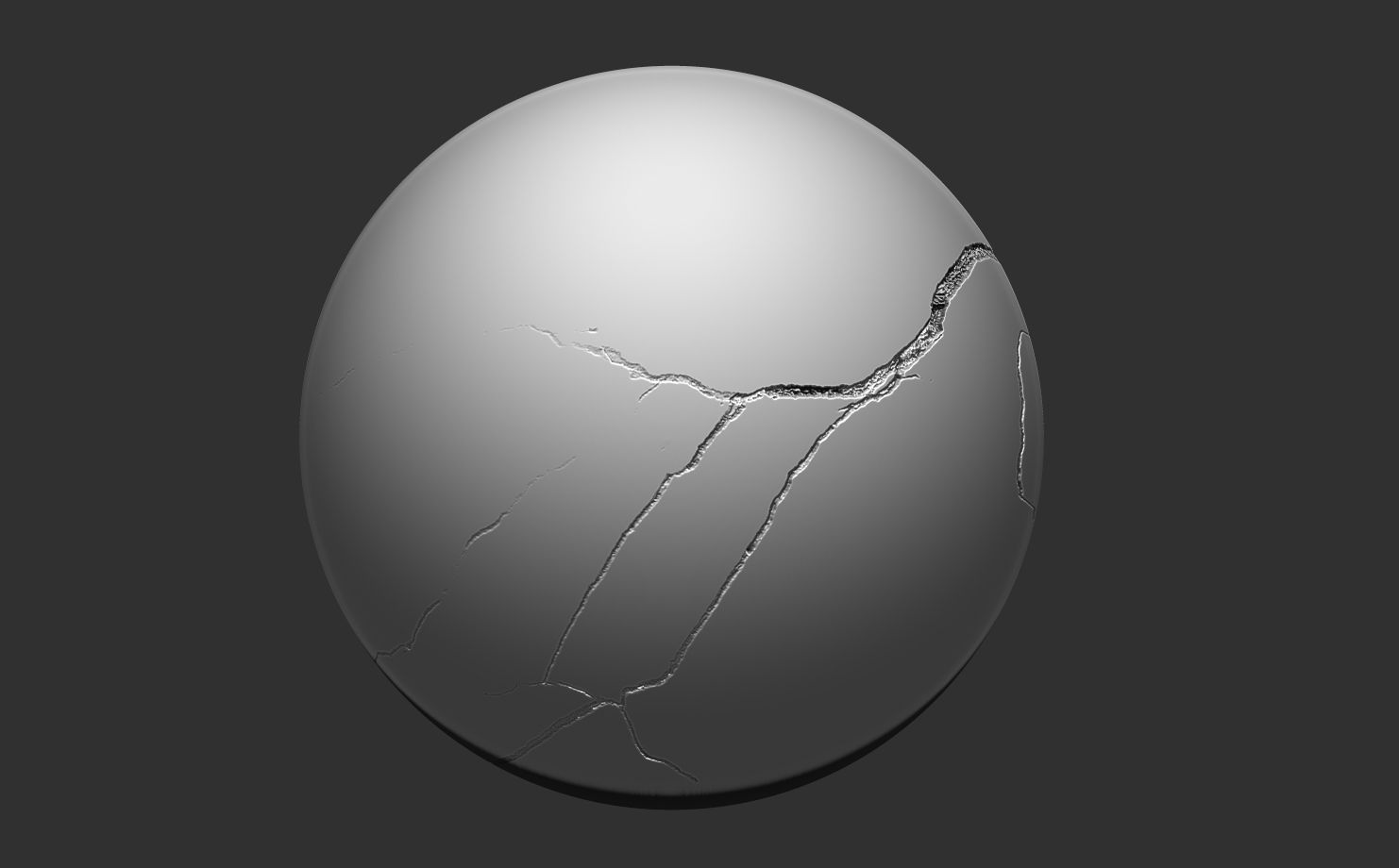 Wall Crack Alpha Brushes Low-poly 3D model_10