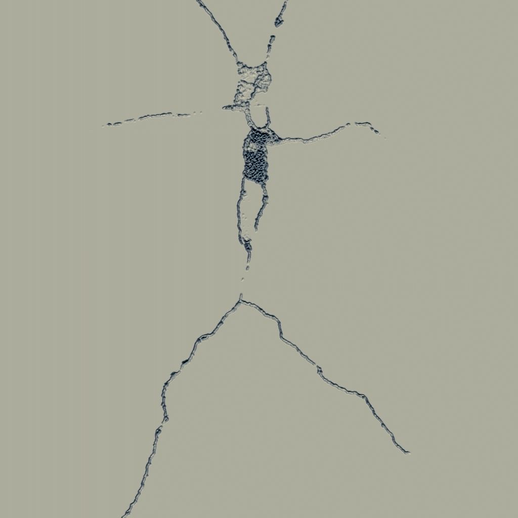 Wall Crack Alpha Brushes Low-poly 3D model_21