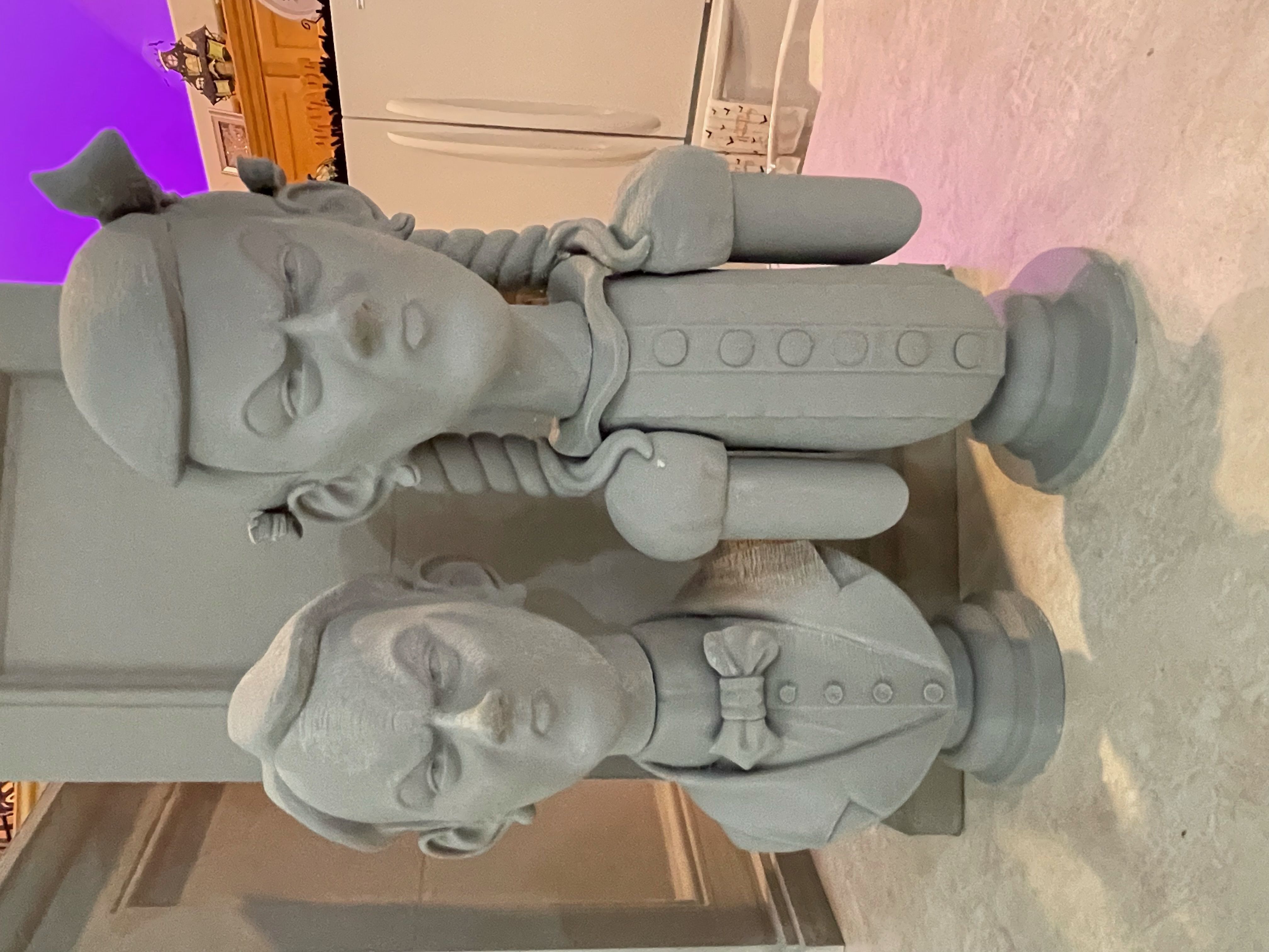 Haunted Mansion The Twins 3D Printable Busts 3D print model_8