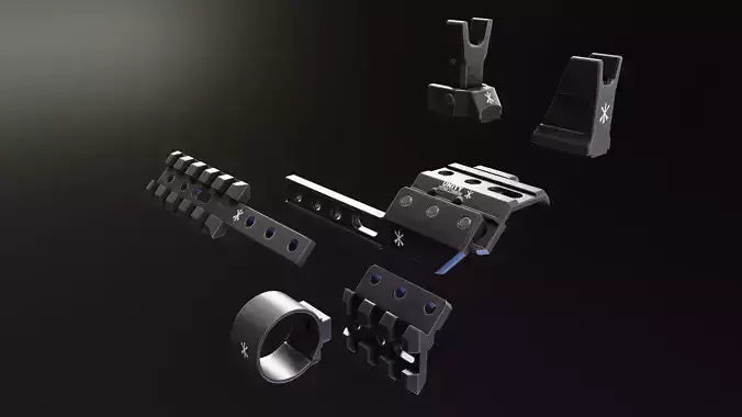 Fusion Micro Hub Low-poly 3D model