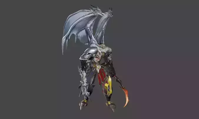 Zeloeman B 6 demon with wings