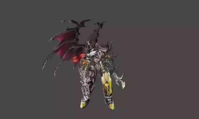 Zeloeman B 4 demon character with wings