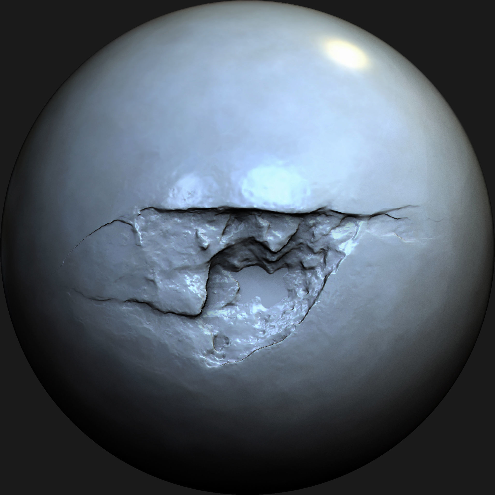 Wall Damage VDM Brushes Vol 4 Low-poly 3D model_2