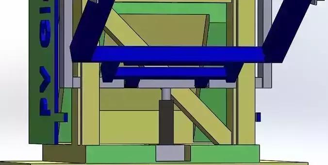 Photovoltaic panels cleaning tracked robot  3D model