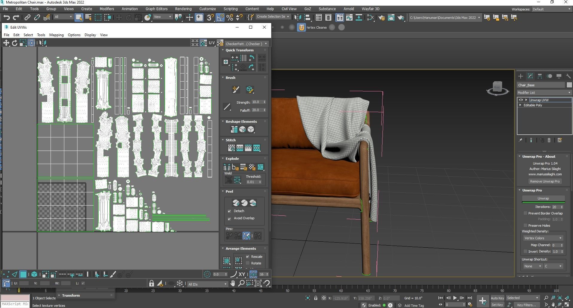 Metropolitan Chair 3D model_9
