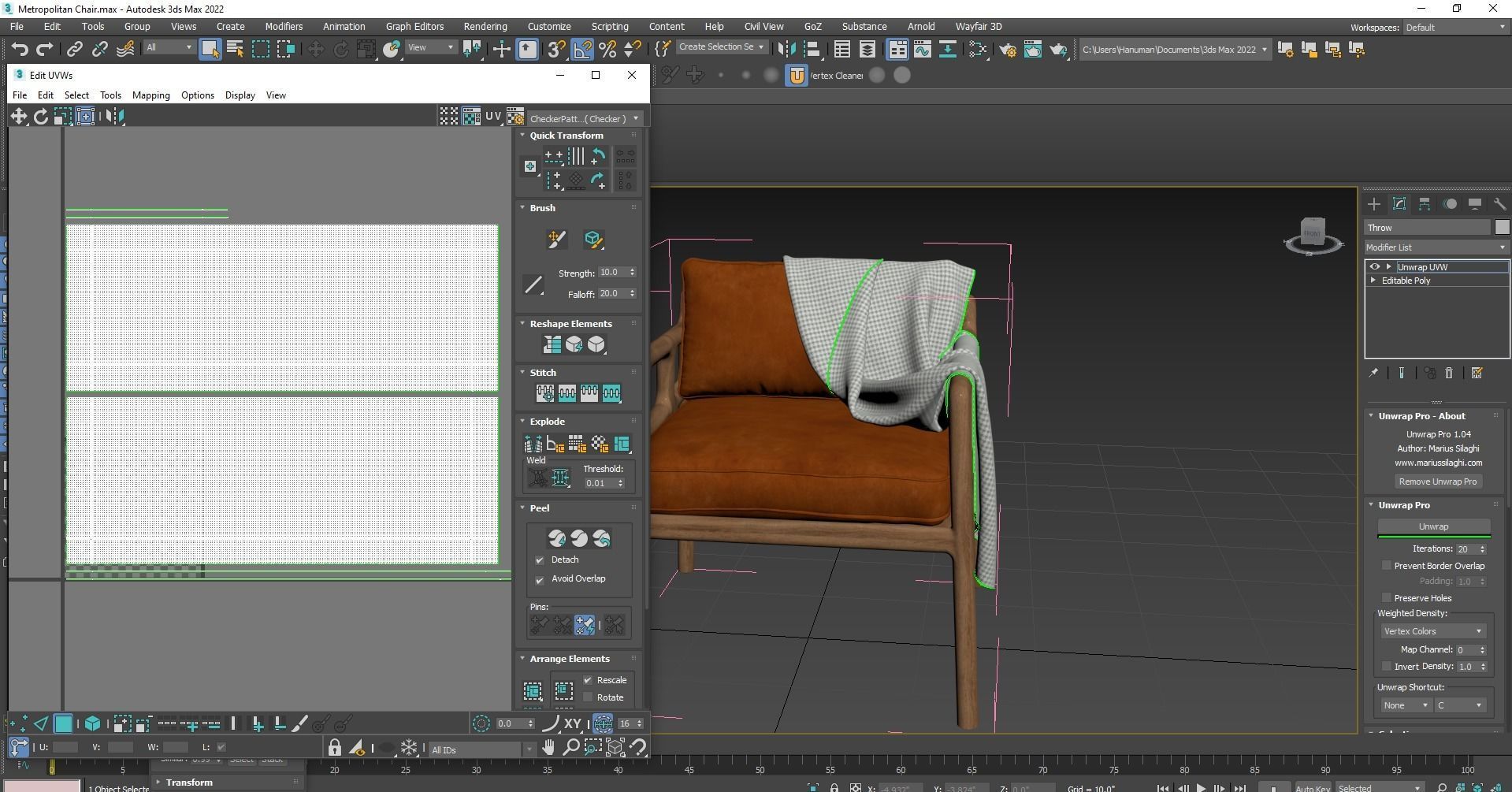 Metropolitan Chair 3D model_10