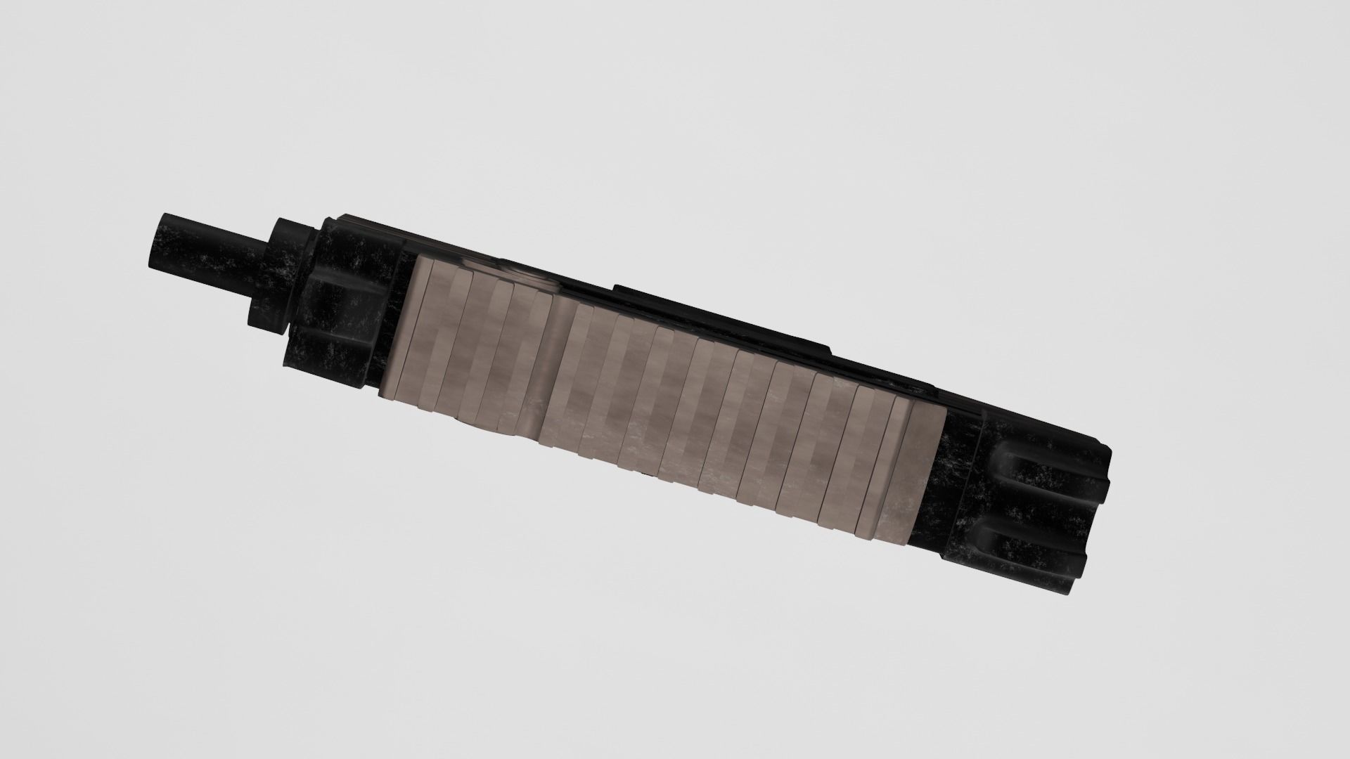 UZI gun Low-poly 3D model_9