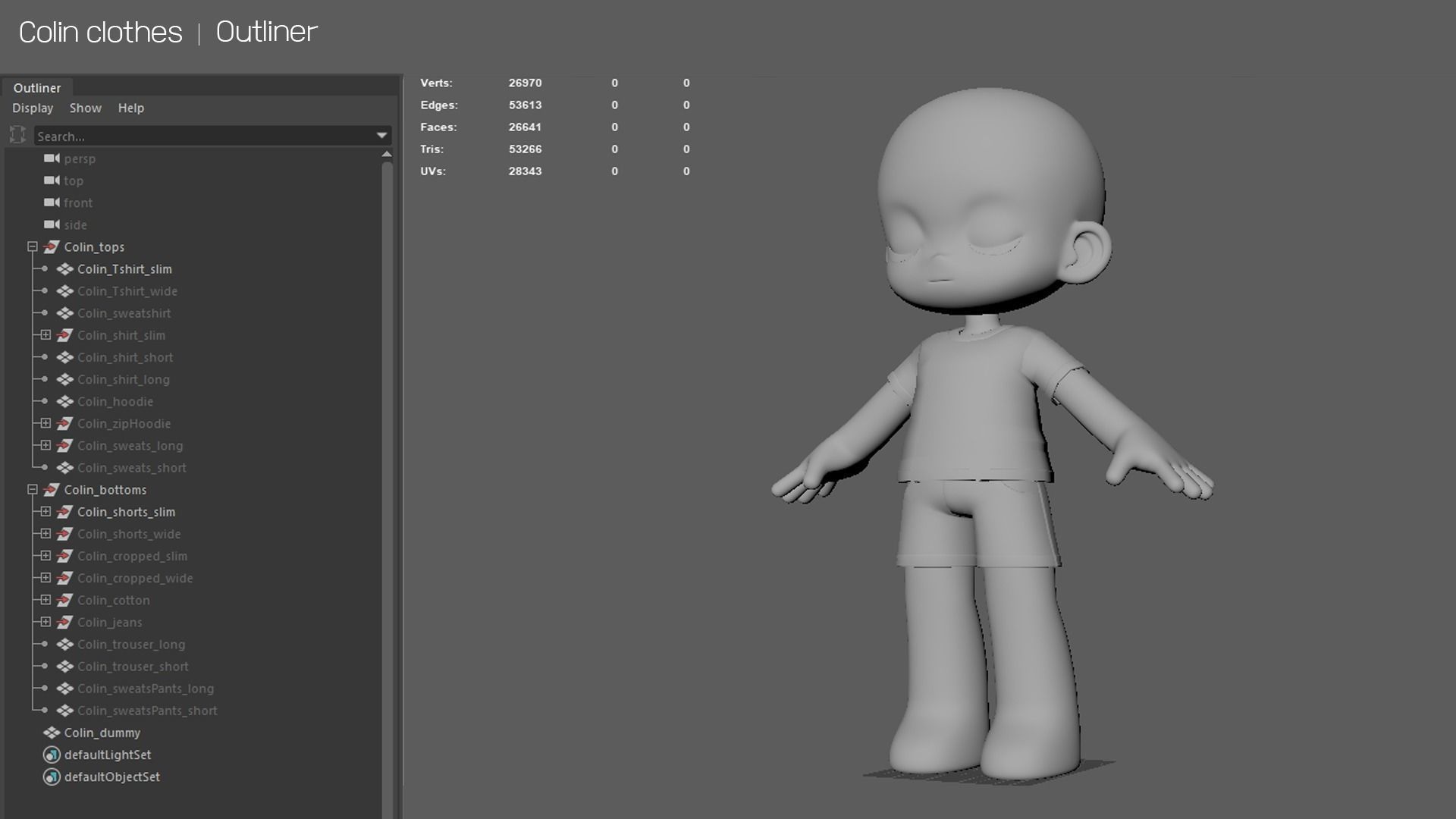 Colin clothes Low-poly 3D model_12
