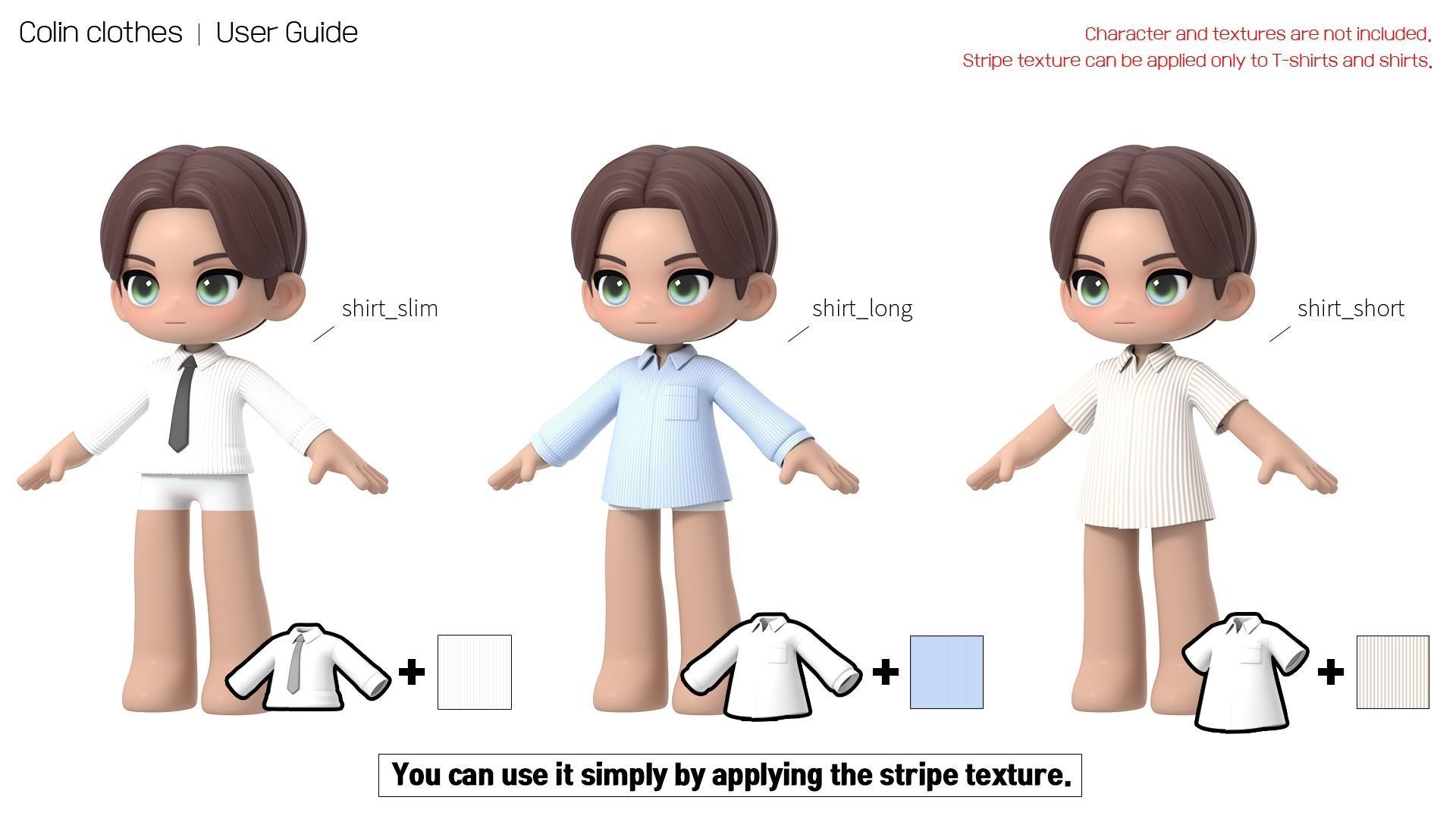 Colin clothes Low-poly 3D model_7