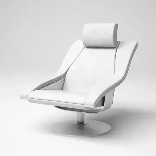 Stylish Design White Armchair