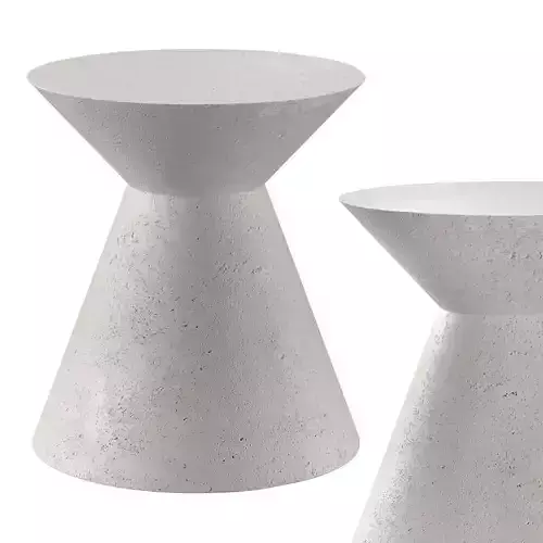 GEOMETRIC CONCRETE SIDE TABLE 3D model