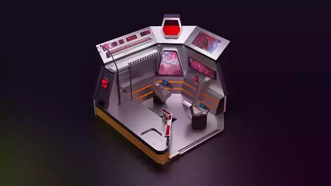 Spaceship Bridge  3D model