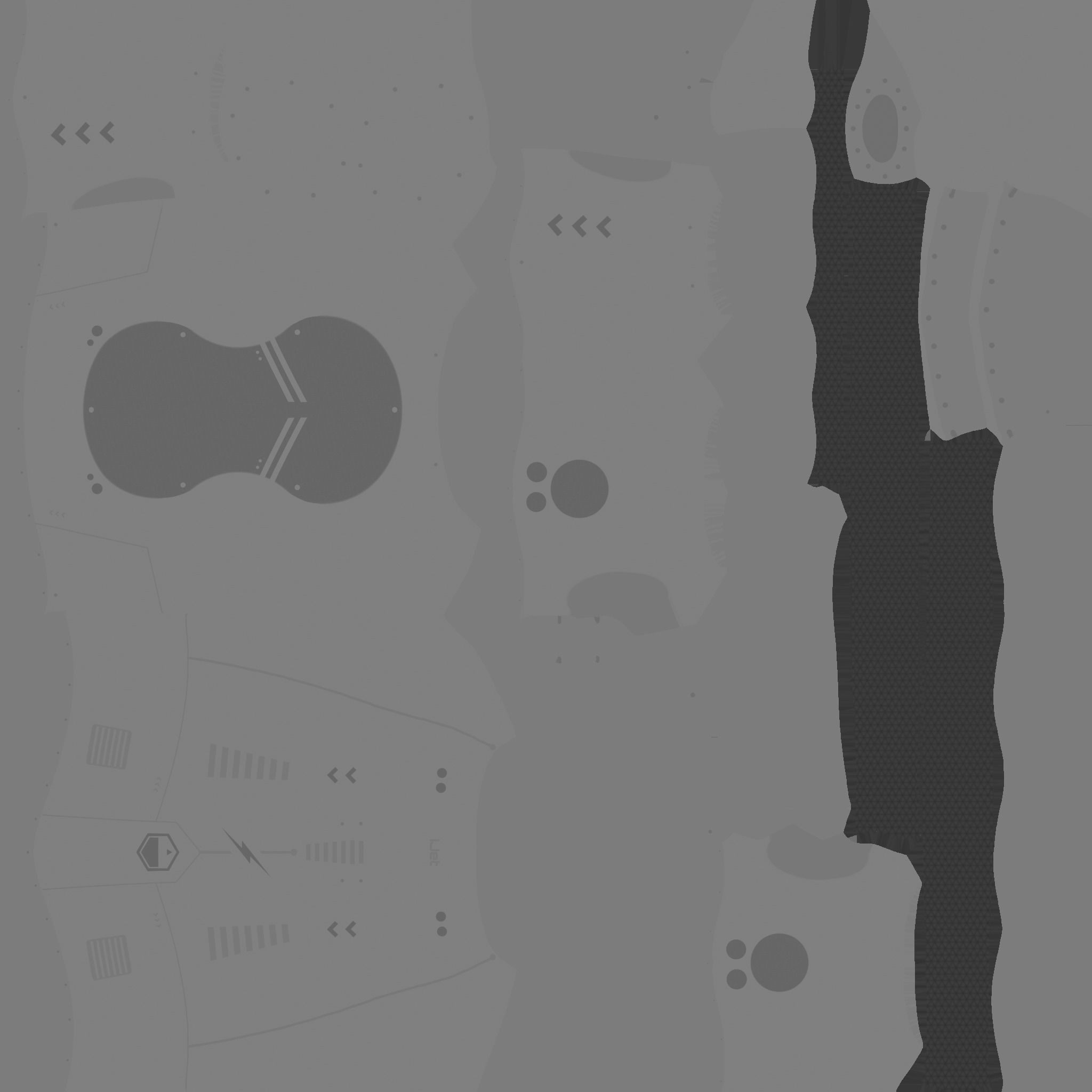 Jetpack I01 White Blue - SciFi Character Design Low-poly 3D model_23