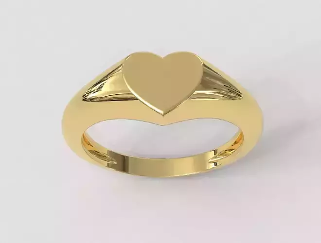 Heart Signet Ring