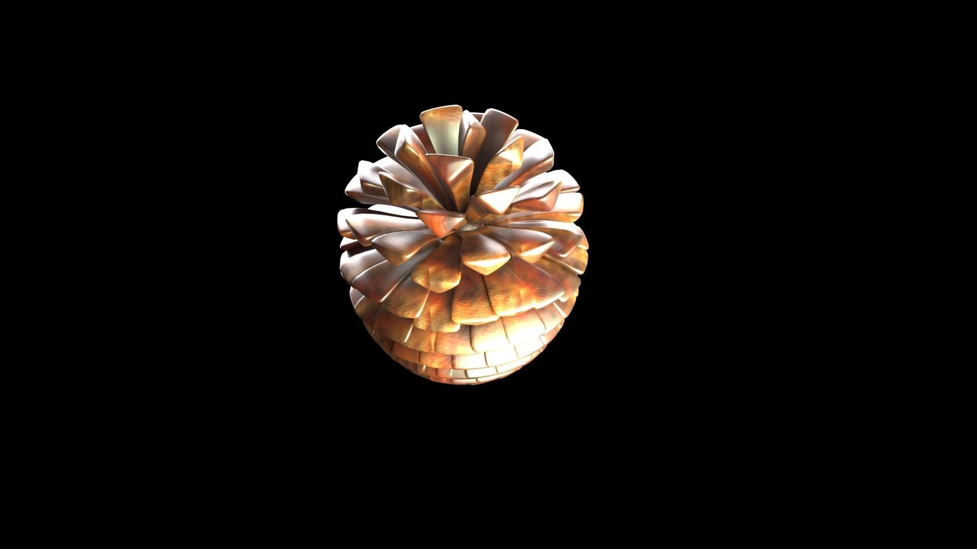 Fir Cone 3D model_3