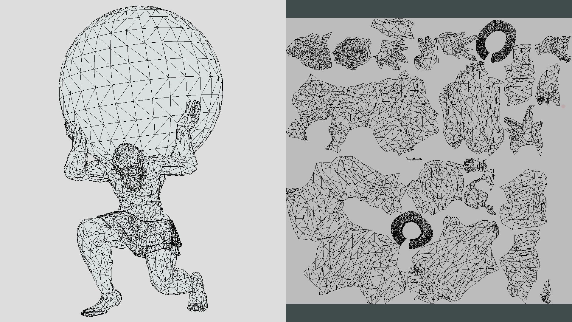 Atlas- man carrying sky Low-poly 3D model_18