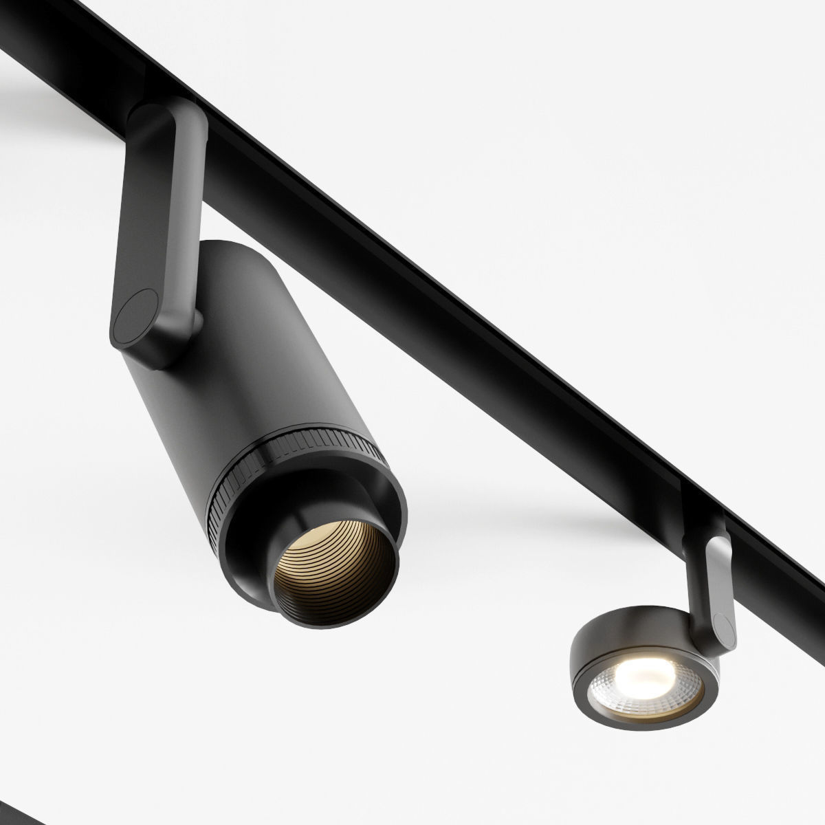 Light Set different lighting fixtures on wall 3D model_3