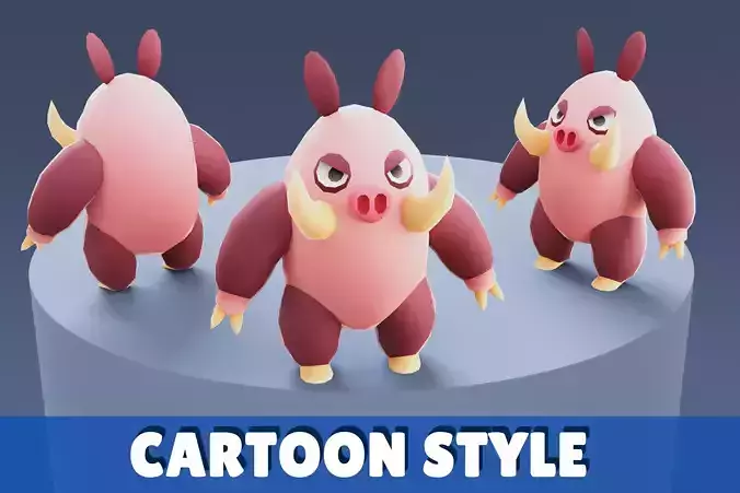 Cartoon Characters - Medium Jackpanda Warrior