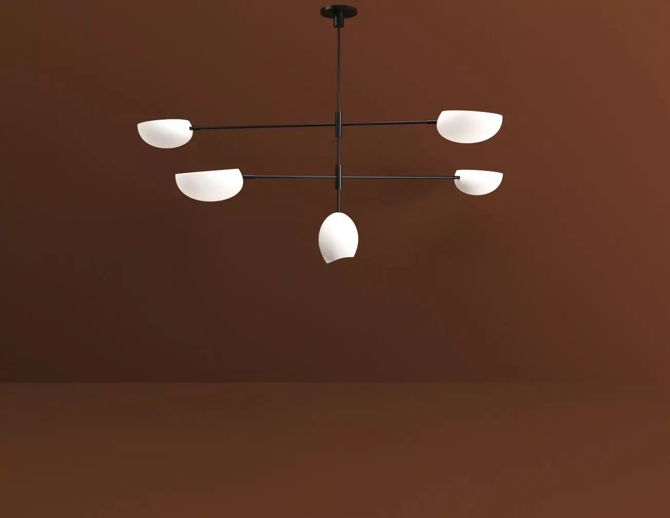 Chandelier O branch V 3D model_0
