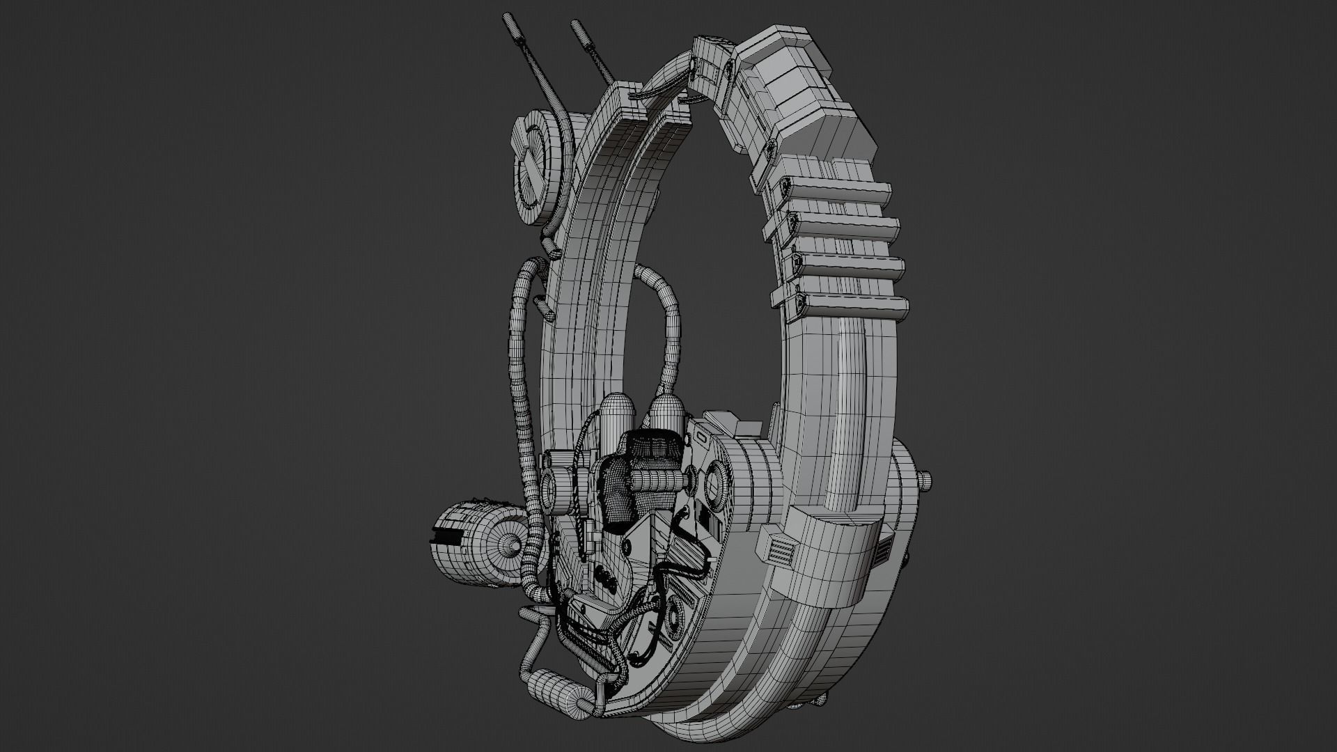 Sci-fi motorbike 3D model_10